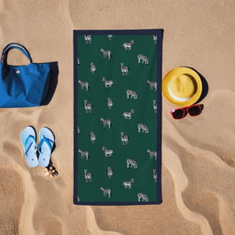 Mijölnir Toalla de playa Zebra - Verde